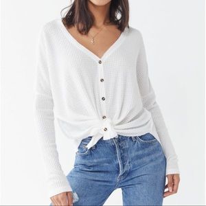 Out From Under Jojo Oversized Thermal Button Top
